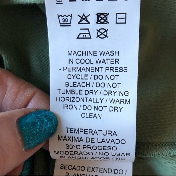 Puma Crewneck Iconic Long Sleeve Tee Dusty Green Small NWT - Picture 5 of 10